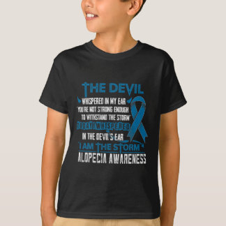 Alopecia Awareness I am the Storm Devil  T-Shirt