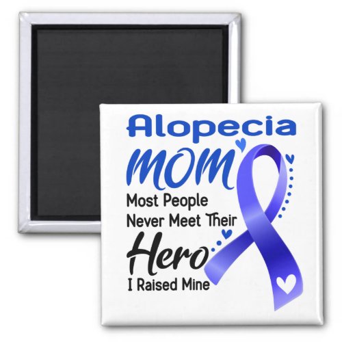 Alopecia Awareness Month Ribbon Gifts Magnet