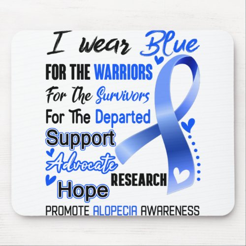 Alopecia Awareness Month Ribbon Gifts Mouse Pad