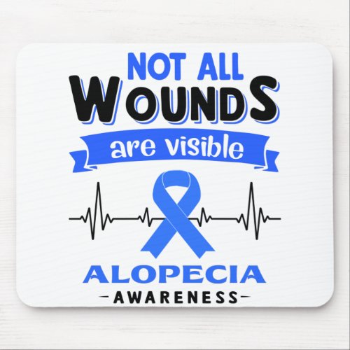 Alopecia Awareness Month Ribbon Gifts Mouse Pad