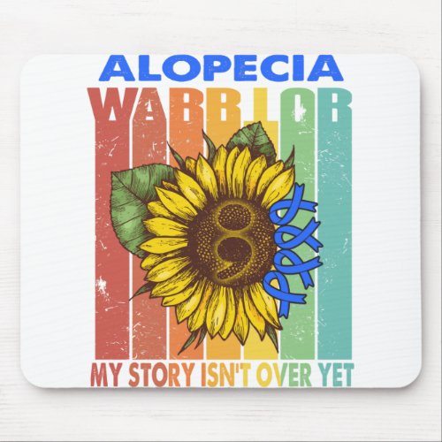 Alopecia Awareness Month Ribbon Gifts Mouse Pad