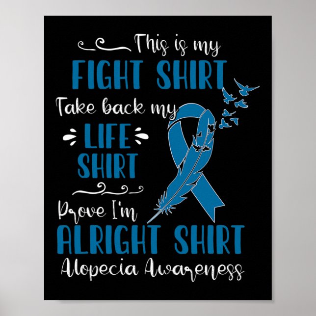 Alopecia Awareness My Fight  Poster (Front)