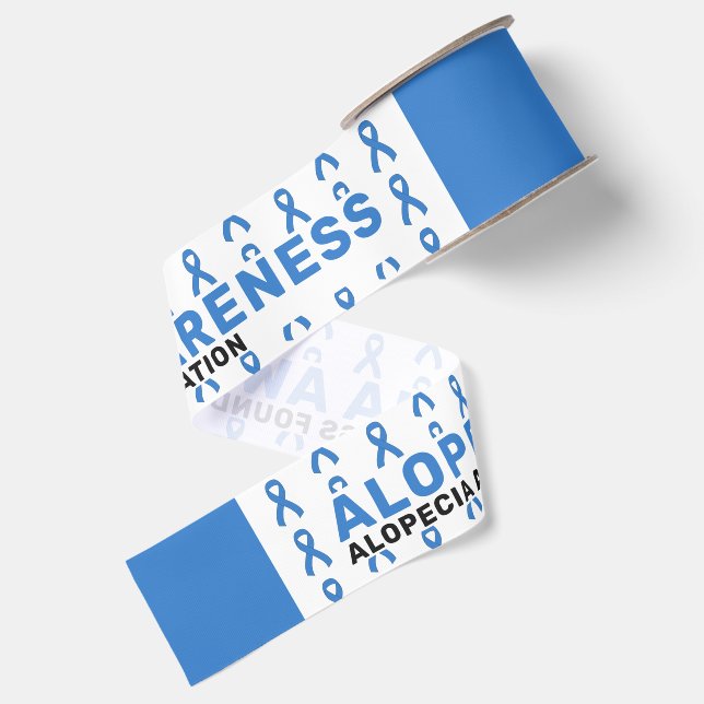Alopecia Awareness Pattern Ribbon (Front+Back)