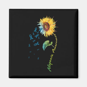 Alopecia Awareness Sunflower 1 Magnet
