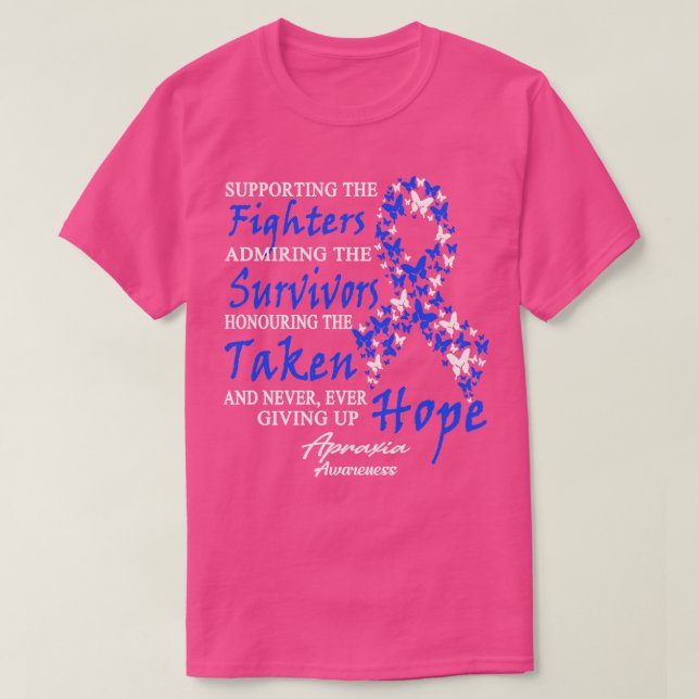 Alopecia Awareness Supporting The Fighters Butterf T-Shirt (Design Front)