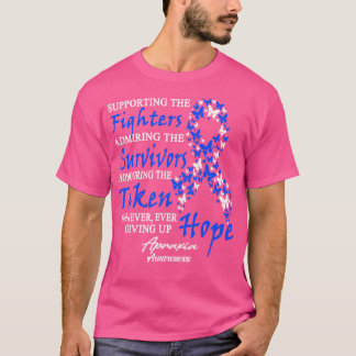 Alopecia Awareness Supporting The Fighters Butterf T-Shirt