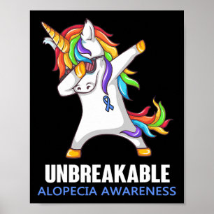 Alopecia Awareness UNBREAKABLE For Women Men Poster