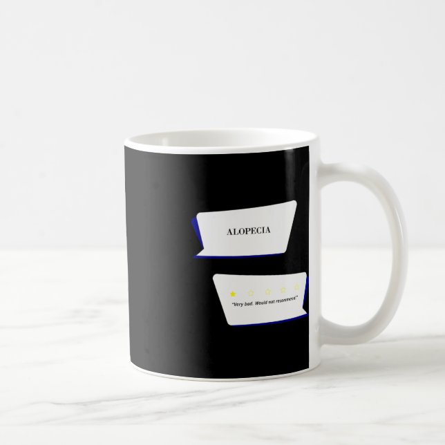 Alopecia Review Very bad. Would not recommend.  Coffee Mug (Right)