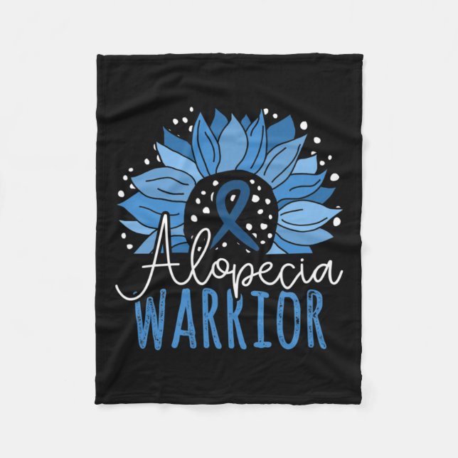 Alopecia Warrior1  Fleece Blanket (Front)
