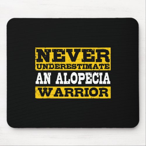 Alopecia Warrior Support Hair Loss Awareness  Mouse Pad