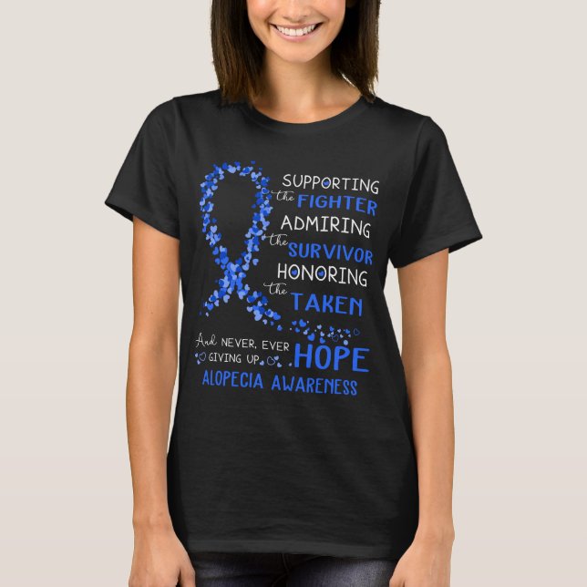 Alopecia Warrior Supporting Fighter T-Shirt (Front)