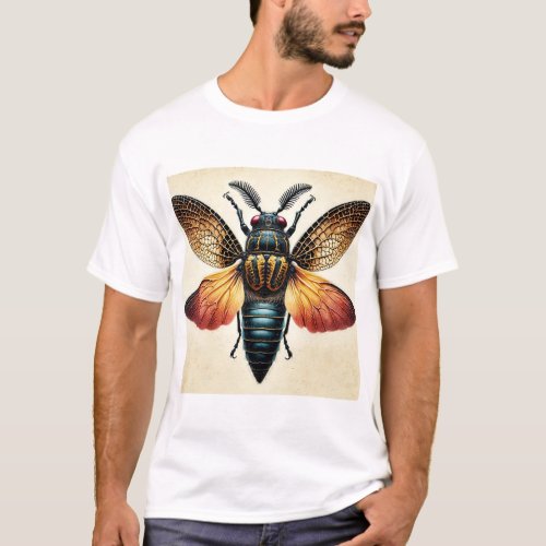 Alosterna Dorsal View 170624IREF104 _ Watercolor T_Shirt