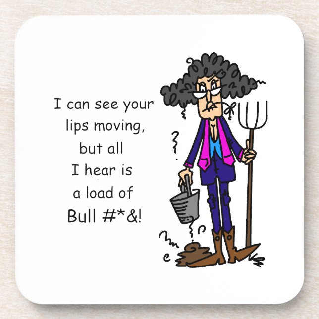 Alot of BS Beverage Coaster (Front)