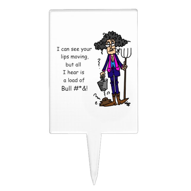 Alot of BS Cake Topper (Front)