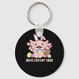 Alotl Easter Eggs Axolotl Easter With Pun Keychain
