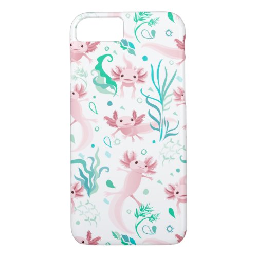 Alotta Pink Axolotls White Case_Mate iPhone Case