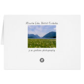 Alouette Lake Cards (Back Horizontal)