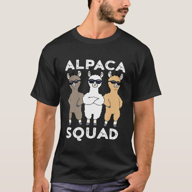 Alpaca Alpaca Squad T-Shirt (Front)