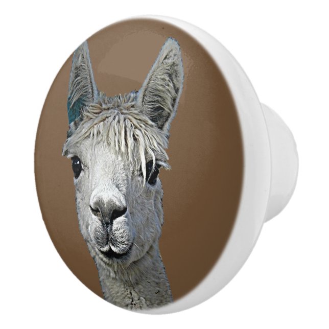 Alpaca Alpakka Alpaka Alpaga Ceramic Knob (Right)