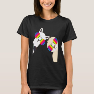 Alpaca Animal Friend Bff Rainbow Glasses Llama Slo T-Shirt