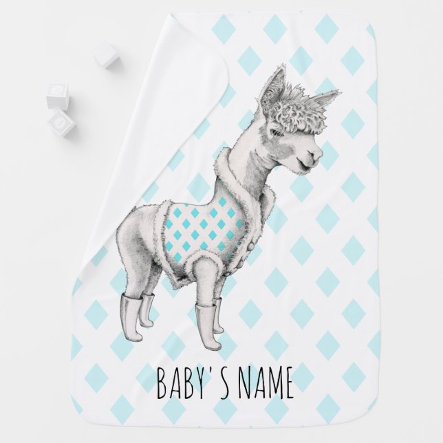 Alpaca Baby Blanket (In Situ)