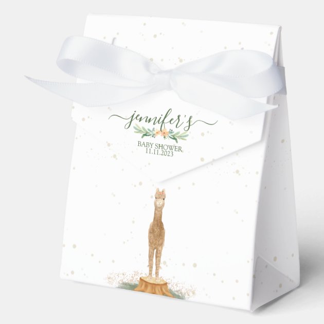 Alpaca Baby Shower Kids Party Occassion Favor Boxes