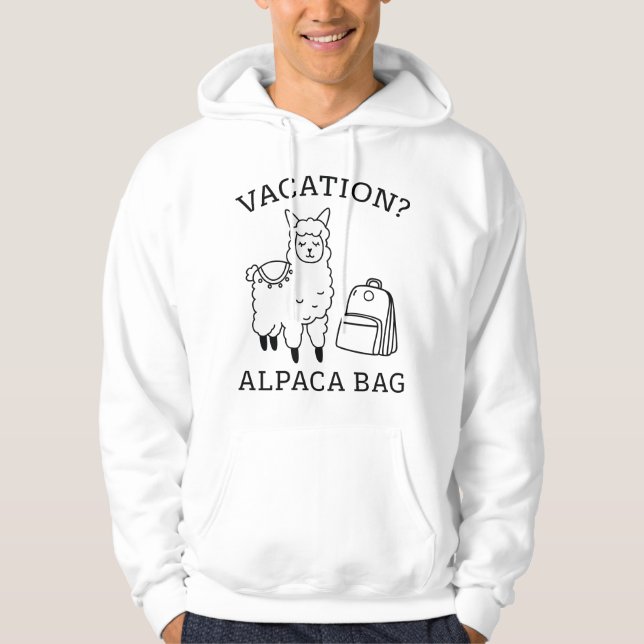 Alpaca Bag Hoodie (Front)