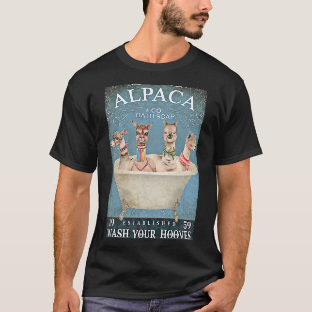 Alpaca bath soap wash your hooves Classic T-Shirt (Front)