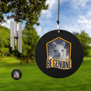 Alpaca Be Genuine Quote - Llama Lover Wind Chime