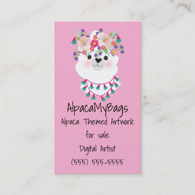 Alpaca Business Card (Front)