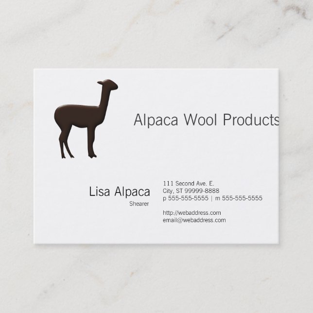Alpaca Business Card (Front)