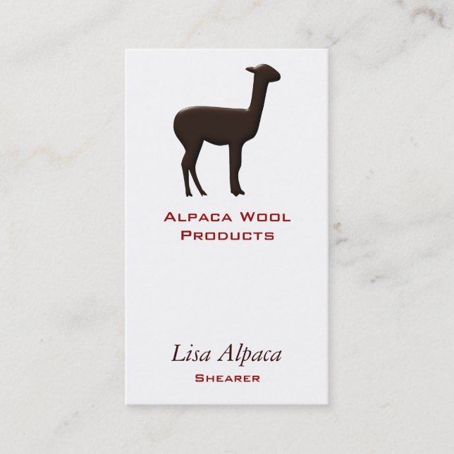 Alpaca Business Card (Front)