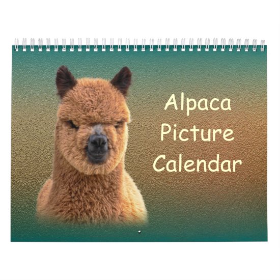 Alpaca Calendar 2017