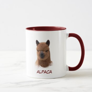 Alpaca Calendar Girl Mug by WalnutCreekAlpacas at Zazzle
