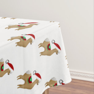 Alpaca Christmas Holiday Tablecloth Party Decor