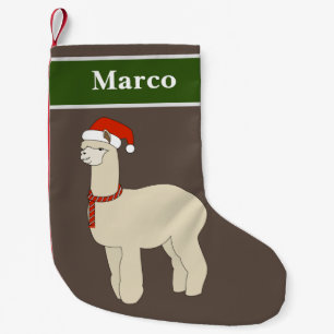 Alpaca Christmas Special Small Christmas Stocking