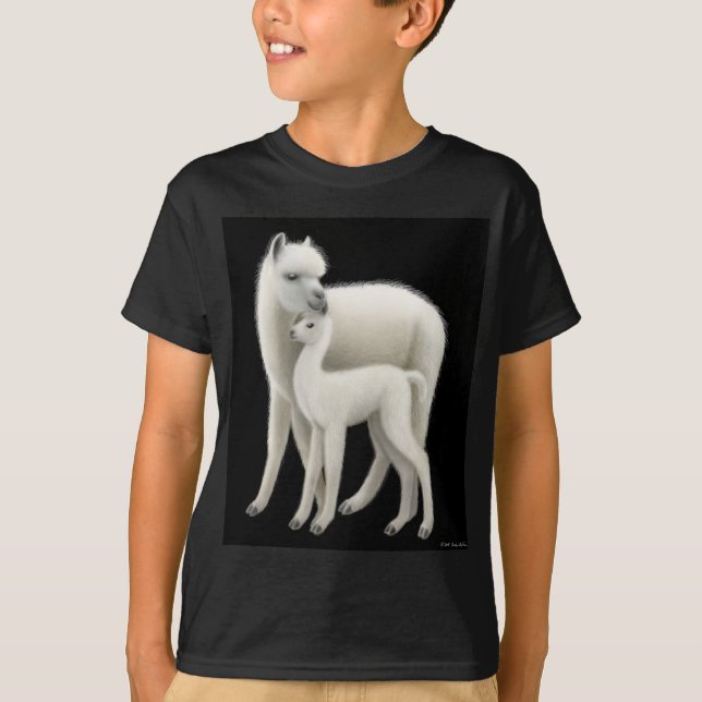 Alpaca & Cria Kids Dark T-Shirt (Front)