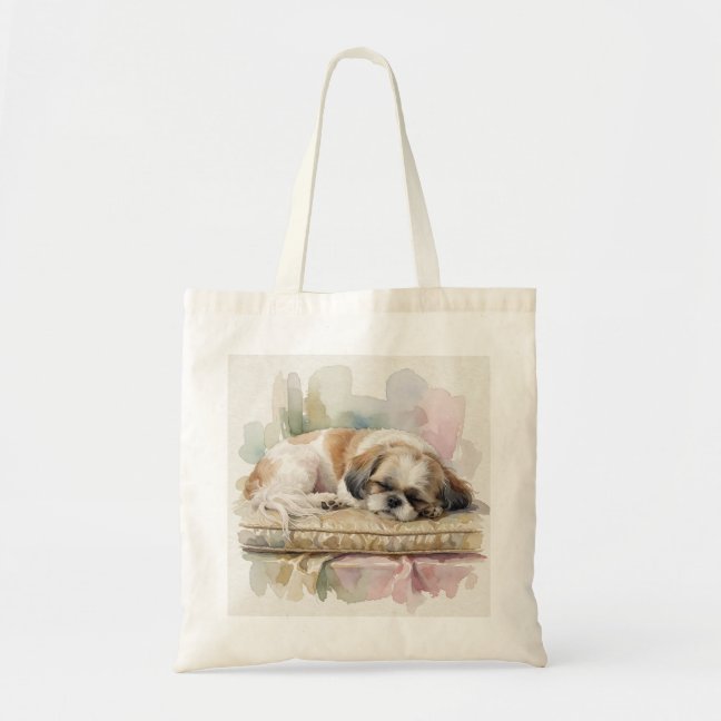Alpaca Dozing At The Misty Alpine Pasture Gate Tot Tote Bag