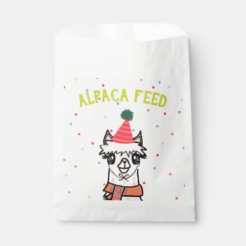 Alpaca Feed Cactus Fiesta Birthday Favor Bag