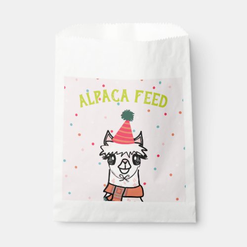 Alpaca Feed Cactus Fiesta Birthday Favor Bag