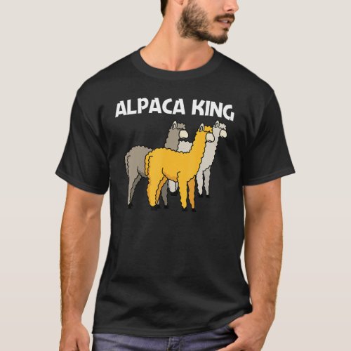 Alpaca For Men Dad Camelid Mammal Animal T_Shirt