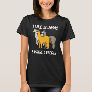 Alpaca For Men Women Camelid Mammal Animal T-Shirt