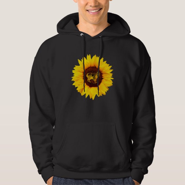 Alpaca  For Women Men Vicuna Llama Sunflower Lover Hoodie (Front)