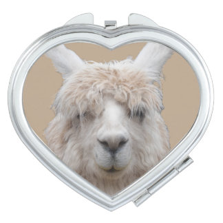 Alpaca from Peru Customizable Compact Mirror