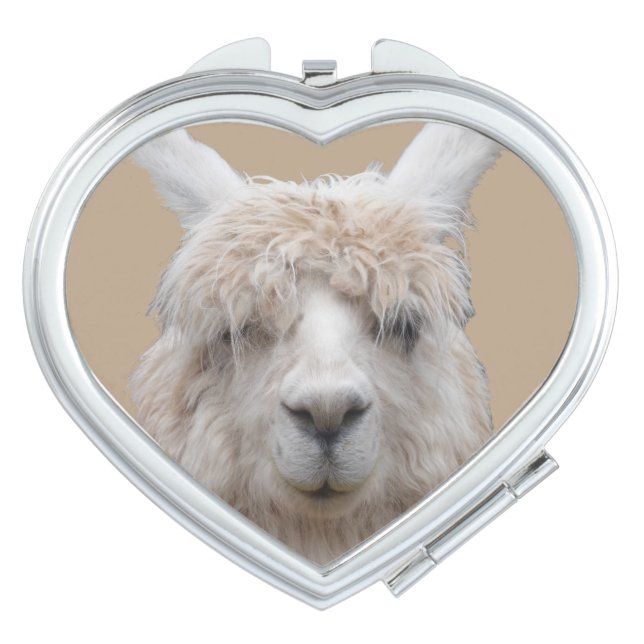 Alpaca from Peru Customizable Compact Mirror (Front)