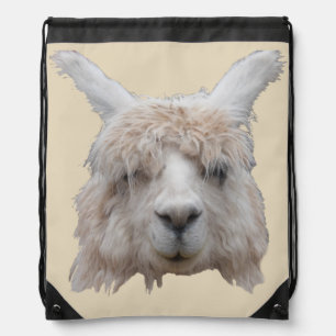 Alpáca from Peru Drawstring Backpack
