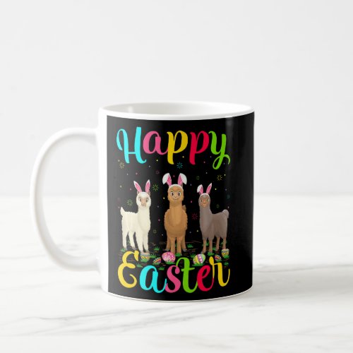 Alpaca  Funny Easter Egg Bunny Alpaca Happy Easter Coffee Mug