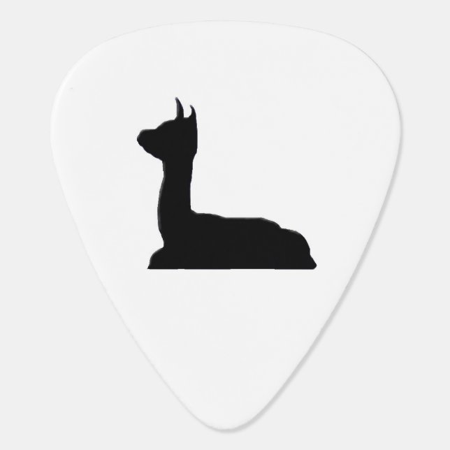 Alpaca Guitar Pick (Back)
