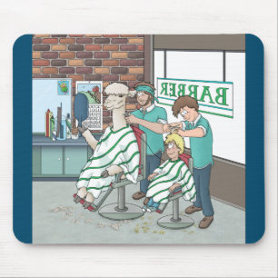 Alpaca haircut mouse pad