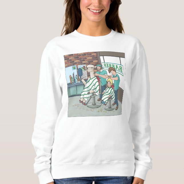 Alpaca haircut  sweatshirt (Front)